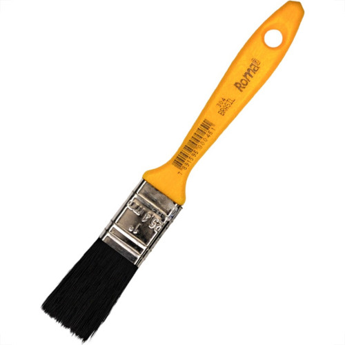 Trincha Roma Preta Ref.304 1'' Cabo Amarelo - Kit C/12 Pecas Trincha Roma Preta Ref.304 1'' Cabo Amarelo - Kit C/12 Pecas