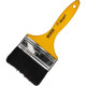 Pincel Trincha Pintura Roma Preta Ref.304 4'' Cabo Amarelo - Kit C/12 Pecas Pincel Trincha Pintura Roma Preta Ref.304 4'' Cabo Amarelo - Kit C/12 Pecas