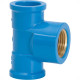 Te Azul Com Bucha De Latao Amanco 25X1/2'' Te Azul Com Bucha De Latao Amanco 25X1/2''