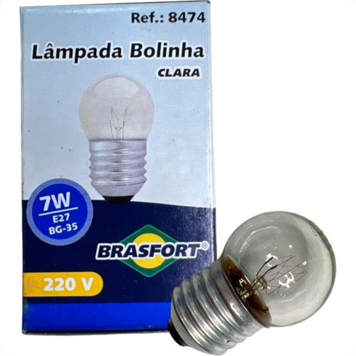 Lampada Bolinha Brasfort 7Wx220V. Clara - Kit C/25 Pecas Lampada Bolinha Brasfort 7Wx220V. Clara - Kit C/25 Pecas