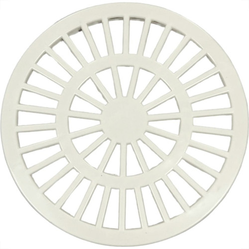 Grelha Plastica Redonda Branca Luconi 15X15Cm - Kit C/10 Pecas Grelha Plastica Redonda Branca Luconi 15X15Cm - Kit C/10 Pecas
