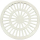 Grelha Plastica Redonda Branca Luconi 15X15Cm - Kit C/10 Pecas Grelha Plastica Redonda Branca Luconi 15X15Cm - Kit C/10 Pecas
