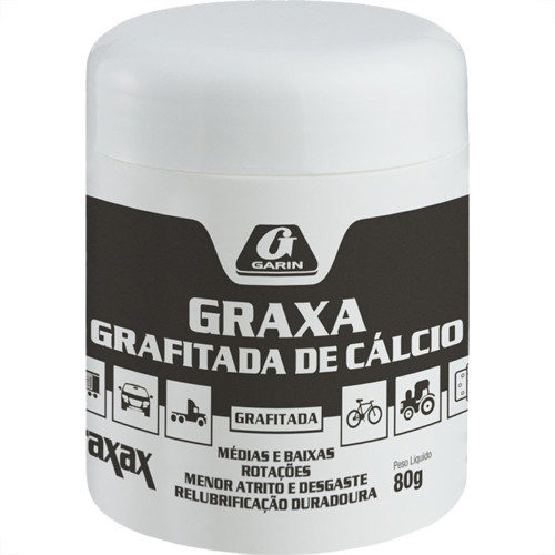 Graxa Garin Calcio Grafitada Pote 80G. Graxa Garin Calcio Grafitada Pote 80G.