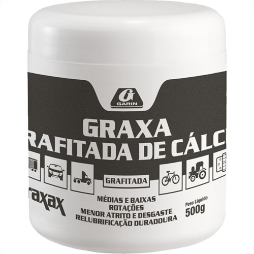 Graxa Garin Calcio Grafitada Pote 500G. Graxa Garin Calcio Grafitada Pote 500G.