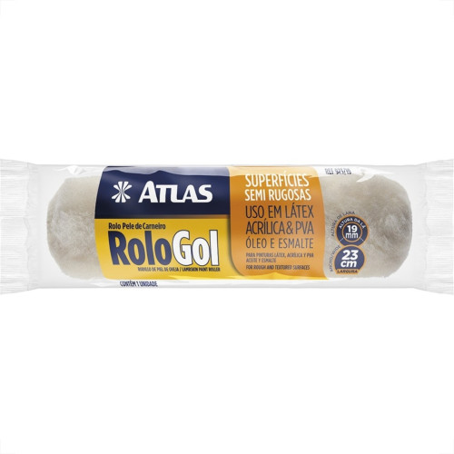 Rolo La Atlas 923/19 Pele Carneiro Rolo Gol 23Cm Rolo La Atlas 923/19 Pele Carneiro Rolo Gol 23Cm