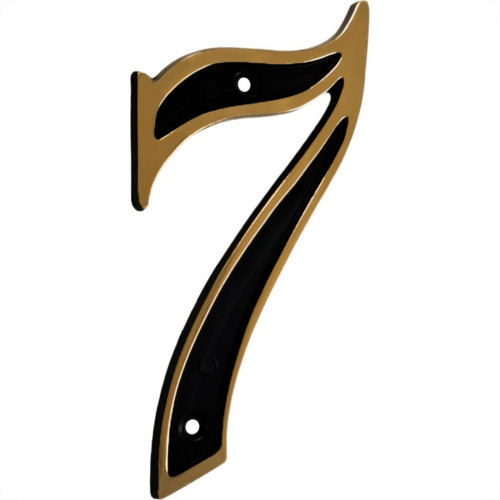 Numero Residencial Colonial Pvc Emave No.7 - Pacote Com 10 Pecas - Kit C/10 Cartelas