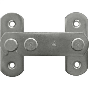 Fecho Para Janela Alianca Niquelado 75Mm - 81110 - Kit C/10 Pecas