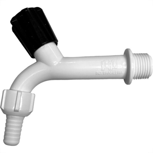 Torneira Tanque Abs Herc 10Cm - 1/2'' Com Bico - Kit C/12 Pecas