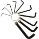 Chave Allen Jogo Brasfort 1/16'' X3/8'' Com 10 Pecas - 8288 Chave Allen Jogo Brasfort 1/16'' X3/8'' Com 10 Pecas - 8288