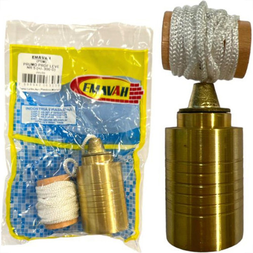 Prumo Pedreiro Emavah Profissional Leve No.5 - 300G Prumo Pedreiro Emavah Profissional Leve No.5 - 300G