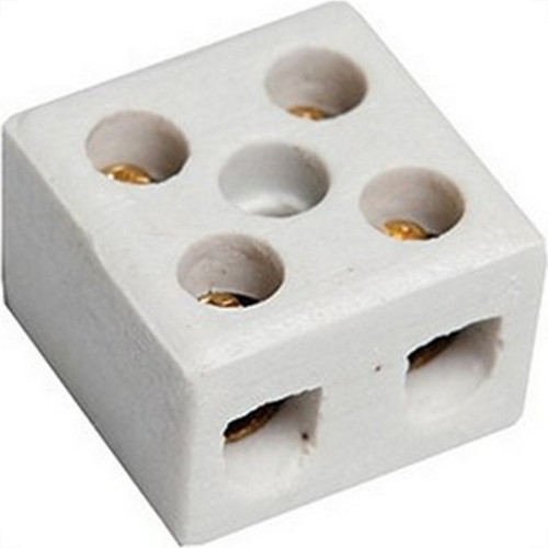 Conector Porcelana Foxlux 2 Polos 10Mm