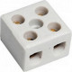 Conector Porcelana Foxlux 2 Polos 16Mm - Kit C/10 Pecas Conector Porcelana Foxlux 2 Polos 16Mm - Kit C/10 Pecas