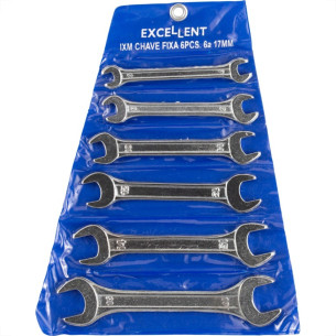 Chave Fixa Jogo Eda Excellent Com 6 Pecas 6 A 17Mm - 1Xm