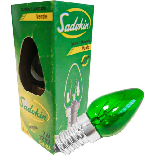 Lampada Chupeta Sadokin 7Wx220V. E14 Verde Lampada Chupeta Sadokin 7Wx220V. E14 Verde
