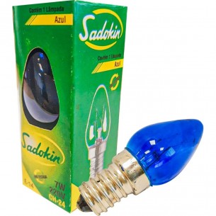 Lampada Chupeta Sadokin 7Wx220V. E14 Azul . / Kit C/ 25 Peca