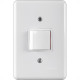 Conjunto Ilumi Stylus Branco Com Placa 1 Intermediario 10A. - 2032 Conjunto Ilumi Stylus Branco Com Placa 1 Intermediario 10A. - 2032