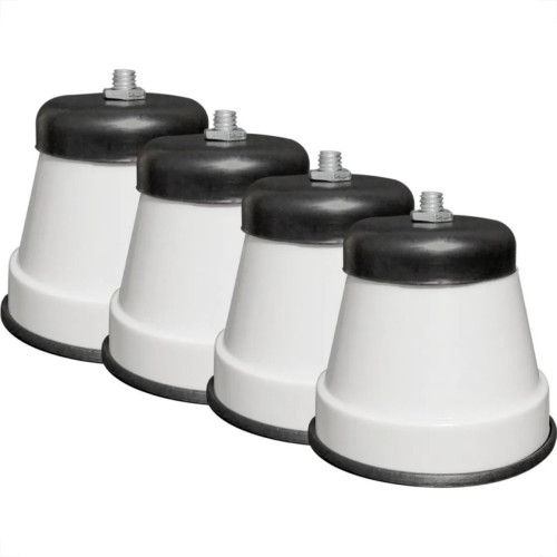 Pe De Geladeira Politex Pvc Redondo Branco Com 4 Pecas Pe De Geladeira Politex Pvc Redondo Branco Com 4 Pecas