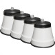Pe De Geladeira Politex Pvc Redondo Branco Com 4 Pecas Pe De Geladeira Politex Pvc Redondo Branco Com 4 Pecas