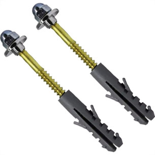 Parafuso Para Vaso Sanitario Dacunha Latao B-08 Cartela Com 2 Pecas - Kit C/10 Cartelas