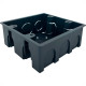 Caixinha De Luz Pvc Ivasa Preta Orelha Pvc 4X4 - Kit C/50 Pecas Caixinha De Luz Pvc Ivasa Preta Orelha Pvc 4X4 - Kit C/50 Pecas