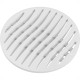 Grelha Plastica Redonda Branca Tigre 10X10Cm Grelha Plastica Redonda Branca Tigre 10X10Cm