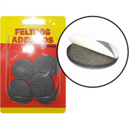 Feltro Adesivo Overtime Redondo 45Mm Com 4 Pecas - Kit C/12 Cartelas Feltro Adesivo Overtime Redondo 45Mm Com 4 Pecas - Kit C/12 Cartelas