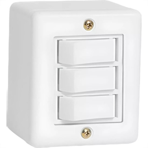 Sistema Box Ilumi 3 Simples 6A. Bege - 6119 Sistema Box Ilumi 3 Simples 6A. Bege - 6119