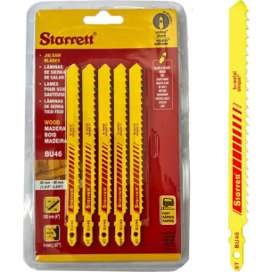 Serra Tico-Tico Lamina Starrett Madeira Bi-Metal Com 5 Pecas Bu46 - 100Mm - 6T