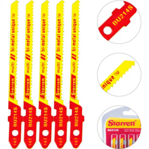 Serra Tico-Tico Lamina Starrett Multi Bi-Metal Com 5 Pecas Bu214S - 50Mm - 14T