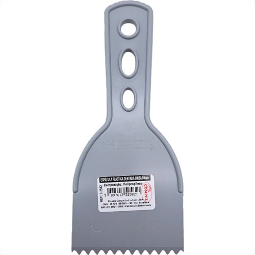Espatula Compel Pvc Dentada Massa Corrida 08Cm - Kit C/6 Pecas Espatula Compel Pvc Dentada Massa Corrida 08Cm - Kit C/6 Pecas