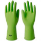 Luva Borracha Sanro Forrada Antiderrapante Top Verde G - Kit C/10 Pecas