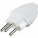 Pino Macho Daneva 2 Polos+Terra 20A. Branco 1616 - Kit C/12 Pecas