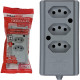 Tomada Barra Interneed 2 Polos +Terra Cinza 20A. Tripla Tomada Barra Interneed 2 Polos +Terra Cinza 20A. Tripla