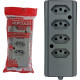 Tomada Barra Interneed 2 Polos +Terra Cinza 20A. Quadrupla Tomada Barra Interneed 2 Polos +Terra Cinza 20A. Quadrupla