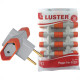 Pino 3 Saidas Luster 2 Polos 10A. Cinza/Laranja - 2041 - Kit C/10 Pecas