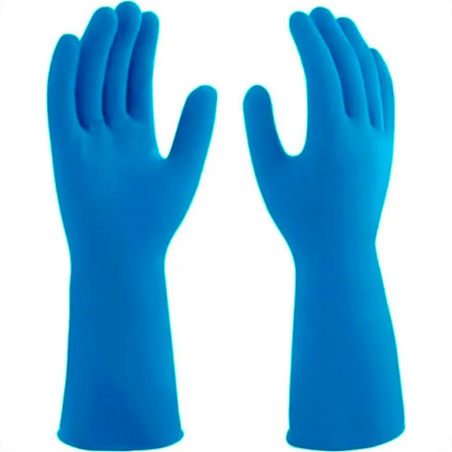 Luva Borracha Mucambo Azul Pro 137 Lisa Antiderrapante - 6-P