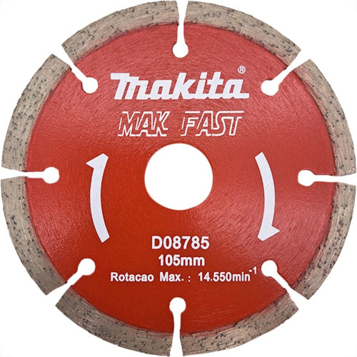 Disco Diamantado Makita Segmentado Mak-Fast Seco 105Mm - D08785