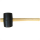 Martelo De Borracha Preto Roma 80Mm