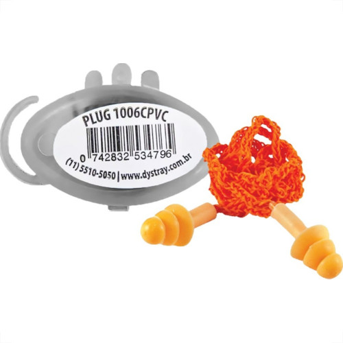 Protetor Auditivo Ump Silicone Laranja Com Cordao - Kit C/20 Pecas Protetor Auditivo Ump Silicone Laranja Com Cordao - Kit C/20 Pecas
