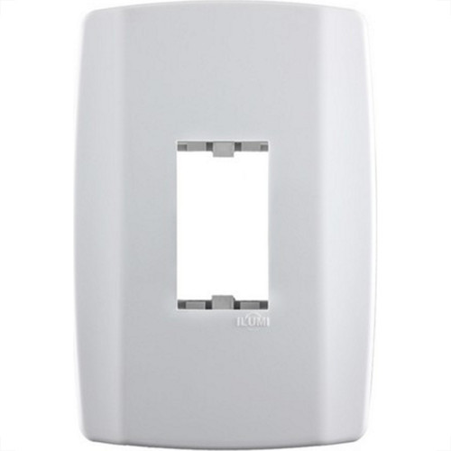 Placa Conjunto Modular Slim 4X2 - 1 Modulo Vertical Com Suporte 82060 Placa Conjunto Modular Slim 4X2 - 1 Modulo Vertical Com Suporte 82060
