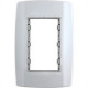 Placa Conjunto Modular Slim 4X2 - 3 Modulos Juntos Com Suporte 82100 Placa Conjunto Modular Slim 4X2 - 3 Modulos Juntos Com Suporte 82100