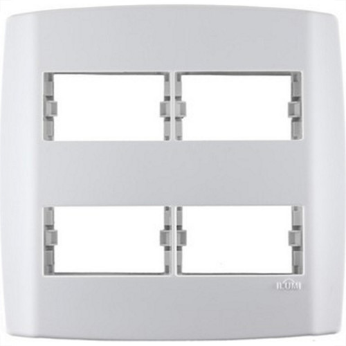 Placa Conjunto Modular Slim 4X4 - 2 Modulos + 2 Modulos Separados Com Suporte 83070 Placa Conjunto Modular Slim 4X4 - 2 Modulos + 2 Modulos Separados Com Suporte 83070
