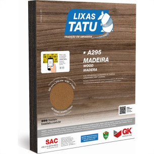 Lixa Madeira Tatu 100 . / Kit C/ 50 Peca