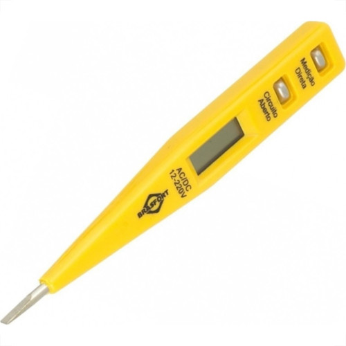 Chave Fenda Teste Digital Brasfort Com Display 12V. - 220V. - 8187 Chave Fenda Teste Digital Brasfort Com Display 12V. - 220V. - 8187