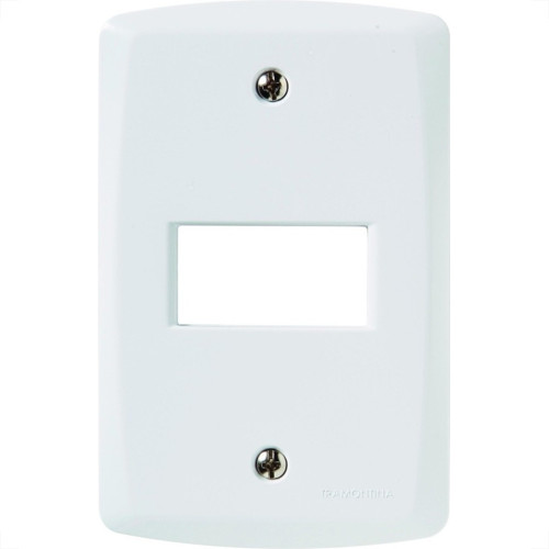 Placa Conjunto Modular Tramontina Lux 4X2 - 1 Modulo Horizontal 57105004 Placa Conjunto Modular Tramontina Lux 4X2 - 1 Modulo Horizontal 57105004