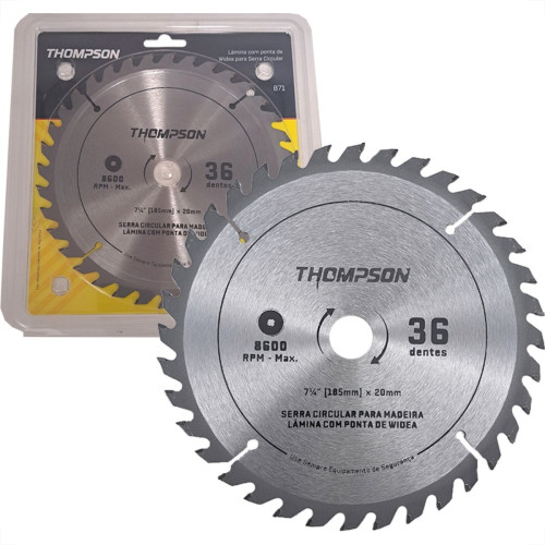Serra Circular Widea Thompson 7.1/4''X 36 Dentes X 20Mm Serra Circular Widea Thompson 7.1/4''X 36 Dentes X 20Mm