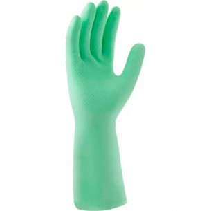 Luva Borracha Mucambo Verde Pro 250 Forrada Antiderrapante - 6-P - Kit C/10 Pecas