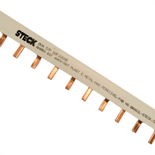 Barramento Steck Bifasico Din Para 54 Disjuntores 80A. - S2F285B