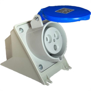 Tomada Industrial Sobrepor Steck Newkon 2 Polos+Terra 200V. A 250V. 32A. Azul - N3206 Tomada Industrial Sobrepor Steck Newkon 2 Polos+Terra 200V. A 250V. 32A. Azul - N3206