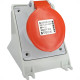 Tomada Industrial Sobrepor Steck Newkon 3 Polos+Terra 380V. A 440V. 16A. Vermelha - N4006 Tomada Industrial Sobrepor Steck Newkon 3 Polos+Terra 380V. A 440V. 16A. Vermelha - N4006
